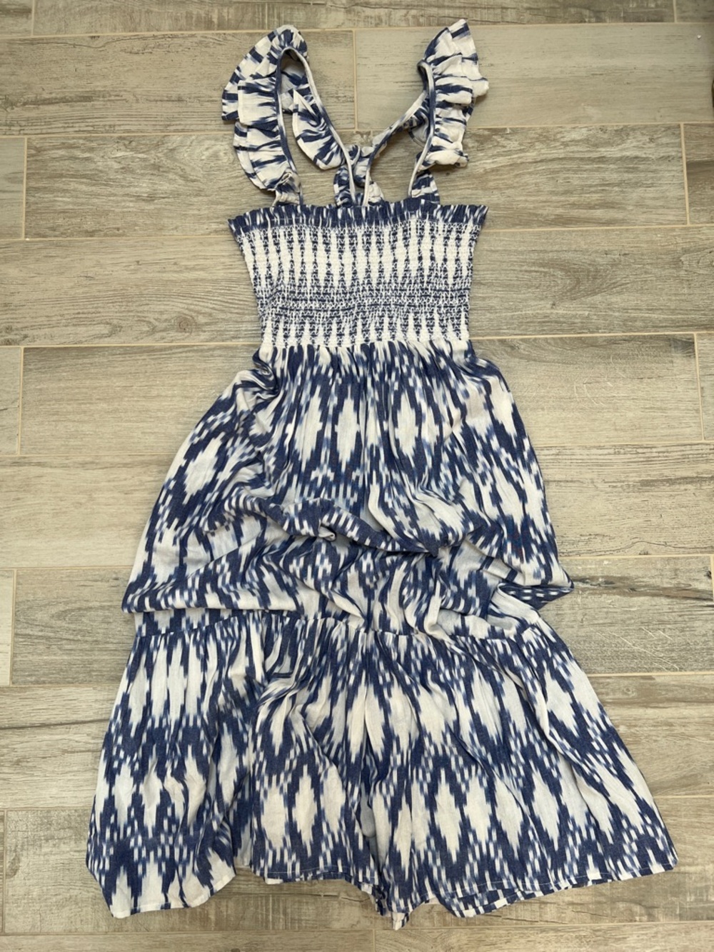 Marea by Liz Joy Smocked Tiered Maxi Dress